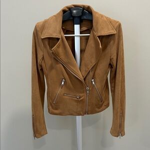 Vici Camel Leather Jacket